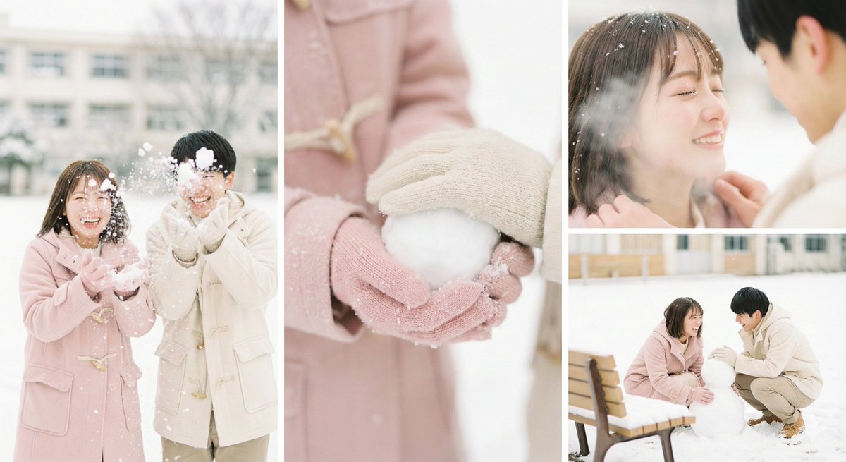 다중 앵글 클로즈업 화보 포스터