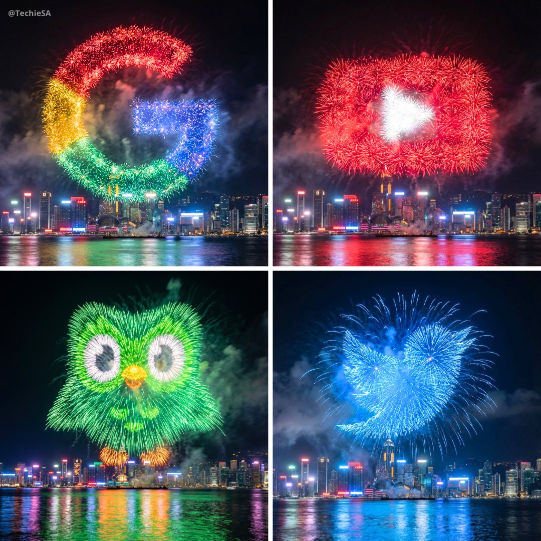 도시 경관 위에 펼쳐진 장관의 불꽃 사진