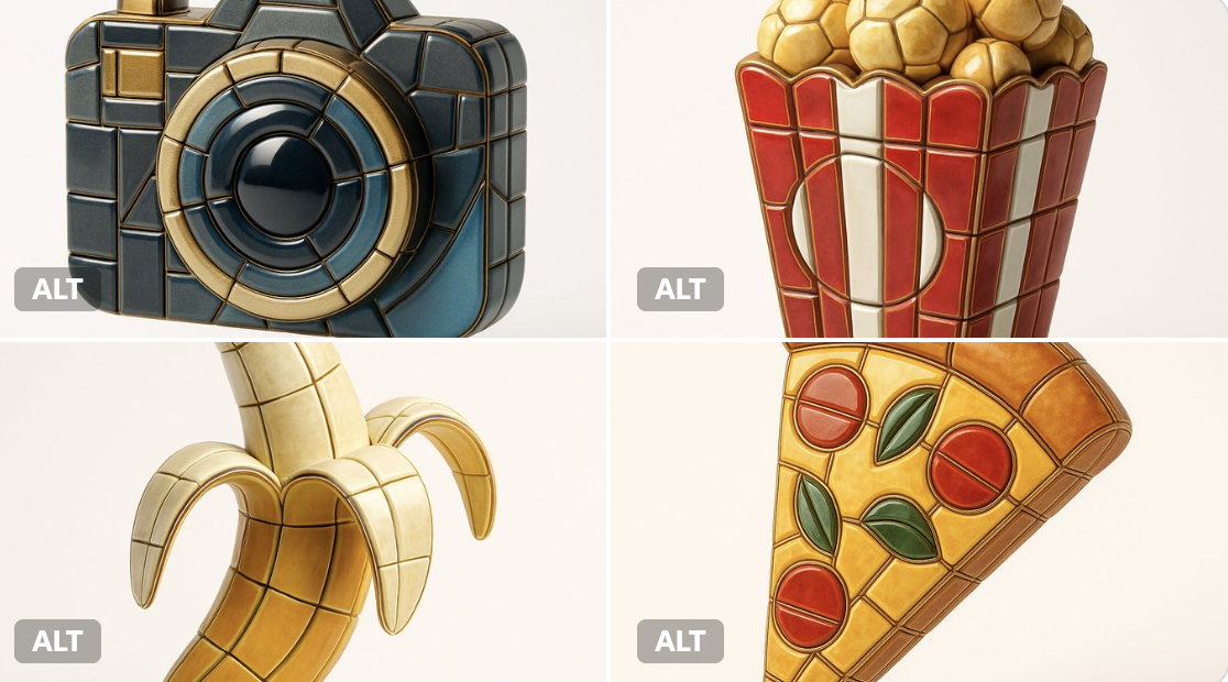 Emaille-Mosaikfliesen-Stil