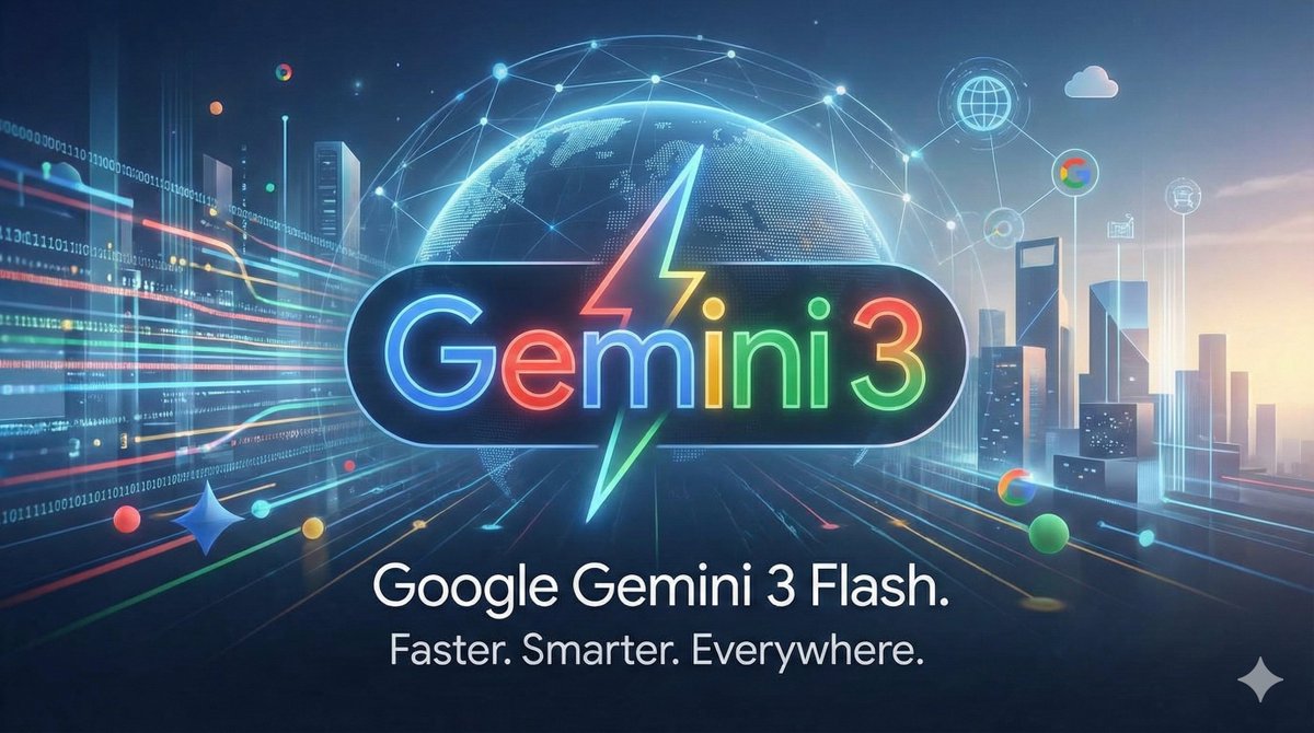 Gemini 3 Flash-Werbegrafik