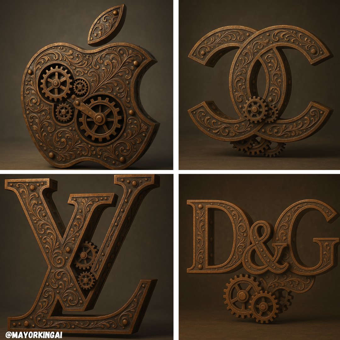 3D steampunk-logo